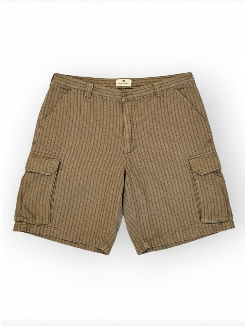 Woolrich Men’s Brown Plaid 100% Cotton Cargo Shorts Size 30